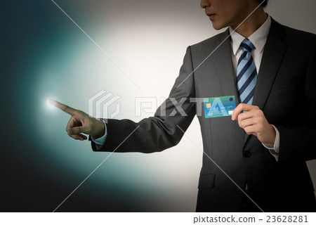 Touch panel operation, image of fingerprint authentication 23628281