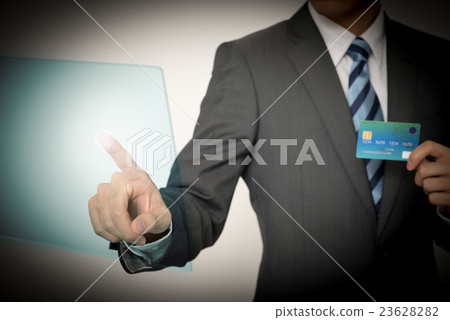 Touch panel operation, image of fingerprint authentication 23628282