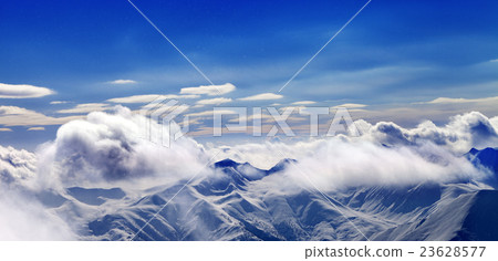 Panoramic view on Christmas landscape 23628577