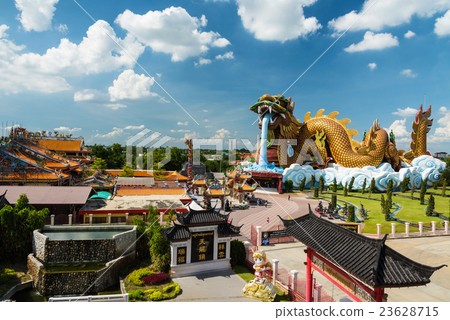 Aerial view of   Suphanburi City Pillar Shrine 23628715