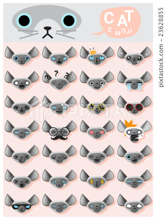 Cat emoji icons 3 23628855