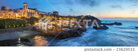 Evening panorama of Biarritz Evening panorama of Biarritz 23629533