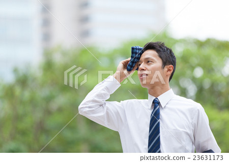 Sweaty businessman 23631173