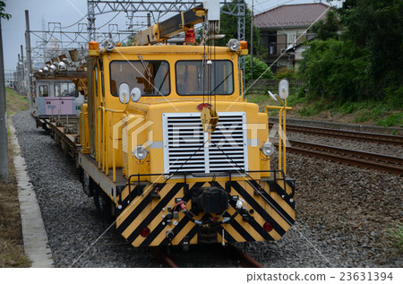 Track motor car with crane Track motor car with crane 23631394