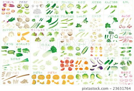 Various cut vegetables 3 frames Name 23631764