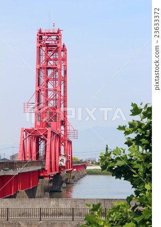 Chikugo River rising bridge 23633372