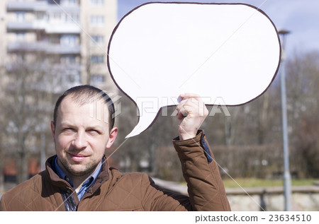 a man with a sign a man with a sign 23634510