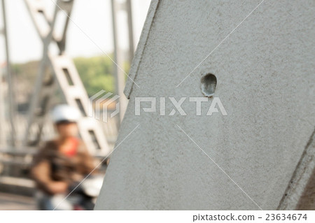 Banquet at the time of the Vietnam War remaining in Chang Tien Bridge Banquet at the time of the Vietnam War remaining in Chang Tien Bridge 23634674