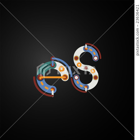 Abstract line design letter logo - Stock Illustration [23636421] - PIXTA