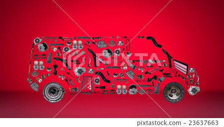 Images bus assembled from new spare parts 23637663