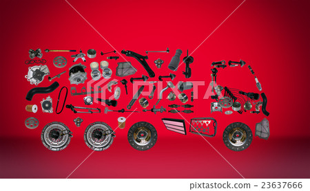 Images truck assembled from new spare parts 23637666