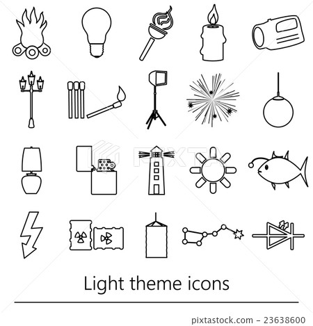 light modern simple black outline icons light light modern simple black outline icons light 23638600