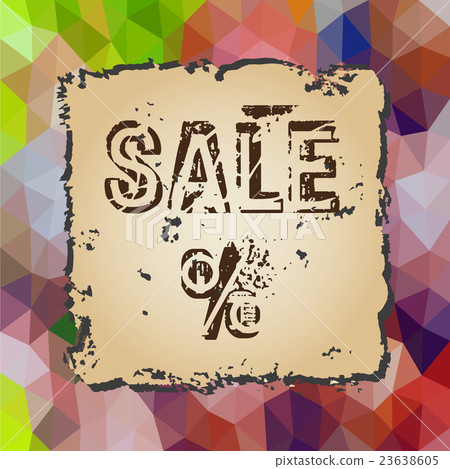 colorful low polygonal triangles pattern  23638605