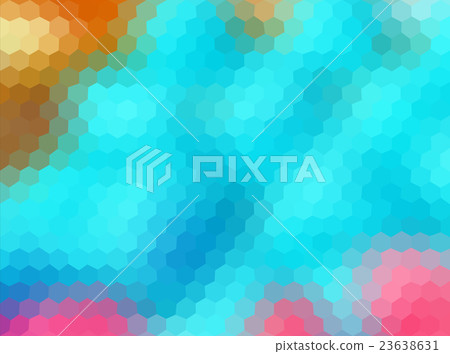 colorful multicolor hexagon geometric low poly 23638631