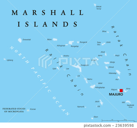 Marshall Islands Political Map 23639598