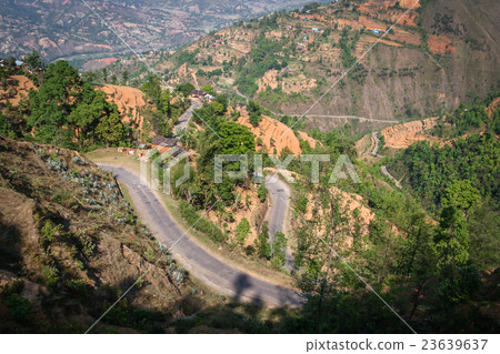 Mountain road in Nepal Mountain road in Nepal 23639637