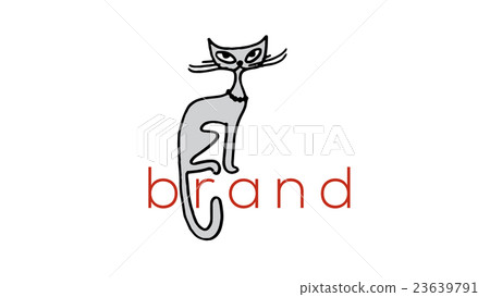 Cat vector logo template Cat vector logo template 23639791