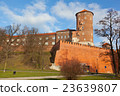 View of the Wawel castle in Krakow, Poland 23639807