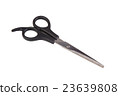 Steel scissors with black handles 23639808