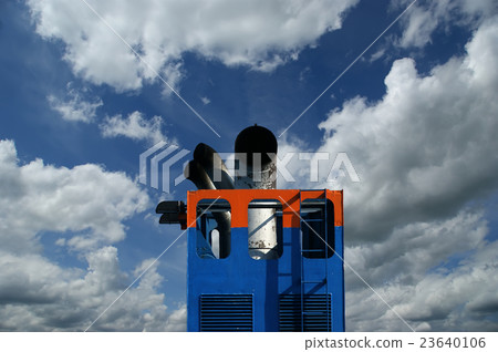 Details of the passenger ship on a sky Details of the passenger ship on a sky 23640106