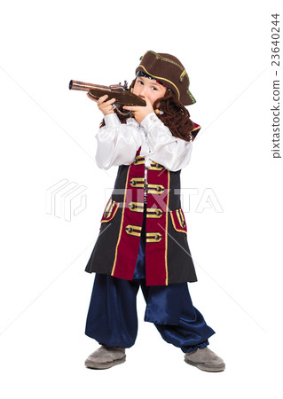 A boy dressed as pirate A boy dressed as pirate 23640244