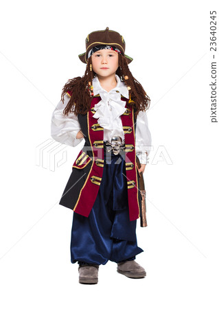 A boy dressed as pirate A boy dressed as pirate 23640245