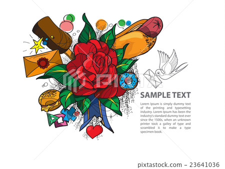 Tattoo rose or tattoo infographics Tattoo rose or tattoo infographics 23641036