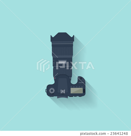 Photography. Photo camera in a flat style with Photography. Photo camera in a flat style with 23641248
