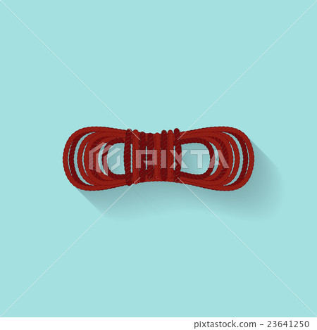 Rope in a flat style. Travel and hiking. Vector Rope in a flat style. Travel and hiking. Vector 23641250