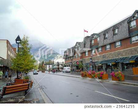 Canadian Rockies The streets of Banff after the rain 23641255