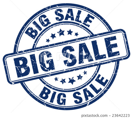 big sale blue grunge round vintage rubber stamp - Stock Illustration ...