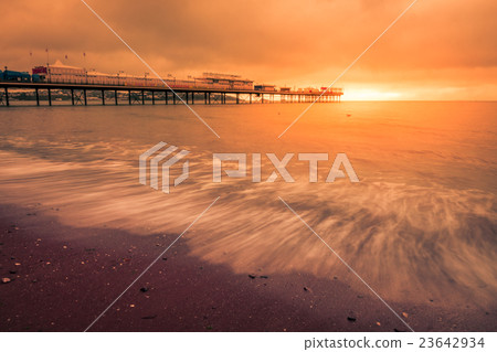 Paignton Pier at sunset 23642934