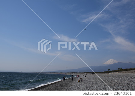 Sea, beach and Fuji 23643101