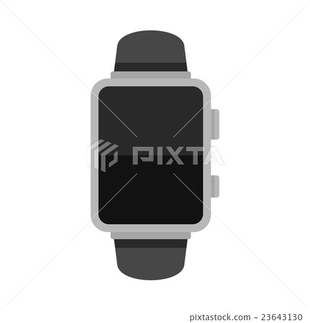 Blank Smart Watch Isolated on White Background 23643130