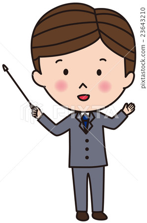 Businessman pointing rod Businessman pointing rod 23643210
