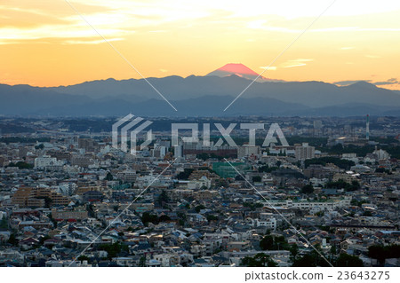 從市中心看到的茜富士 23643275