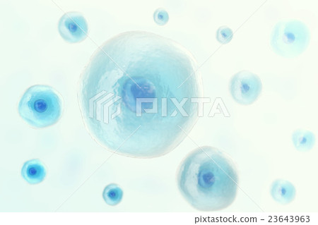 Blue cell human in centre, medicine scientific 23643963