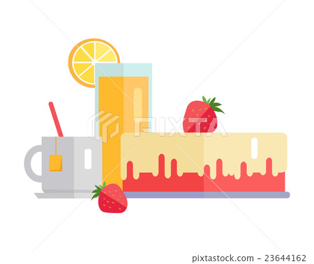 Dessert Concept Web Banner Illustration. Dessert Concept Web Banner Illustration. 23644162