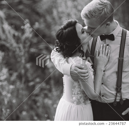 bride and groom kissing bride and groom kissing 23644787