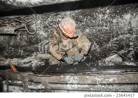 miner in a mine miner in a mine 23645457