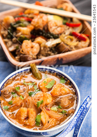 Shrimp rice dish Shrimp rice dish 23645543