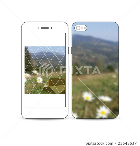 Mobile smartphone with an example of the screen Mobile smartphone with an example of the screen 23645637