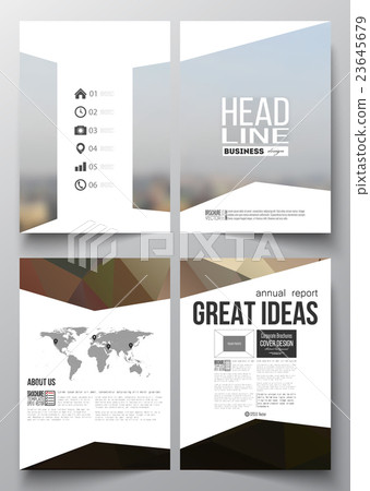 Set of business templates for brochure, magazine Set of business templates for brochure, magazine 23645679