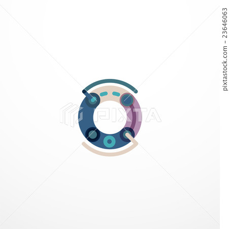 Abstract line design letter logo 23646063