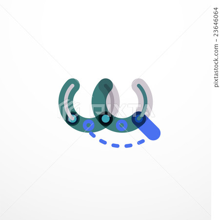 Abstract line design letter logo Abstract line design letter logo 23646064