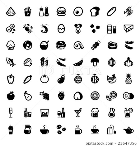 Food and drink icon set 23647356