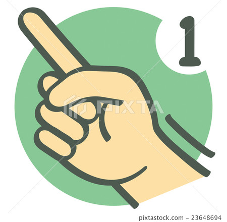 手勢_手指字符_數字_ 1 23648694