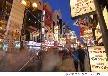 大阪南的夜景 大阪南的夜景 23649198