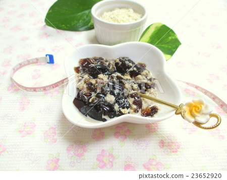 與油煎的豆渣的咖啡果凍 23652920