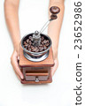 Handle Coffee Grinder On a white background 23652986